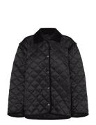 Over D Quilted Liner Jacket Quiltet Jakke Blue Weekday