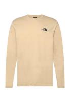 M L/S Simple Dome Tee Sport T-Langærmet Skjorte Beige The North Face