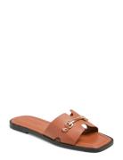 Pcmarianne Sandal Flade Sandaler Beige Pieces