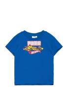 Puma X Hot Wheels Graphic Tee Sport T-Kortærmet Skjorte Blue PUMA