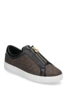 Keaton Zip Slip On Low-top Sneakers Brown Michael Kors