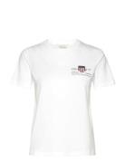 Reg Archive Shield Ss T-Shirt Tops T-shirts & Tops Short-sleeved White...