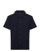 Incesco Tops Knitwear Short Sleeve Knitted Polos Navy INDICODE