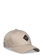 Nobel Baseball Cap Accessories Headwear Caps Beige Upfront