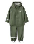 Nkndry10 Rain Set Fo Noos Outerwear Rainwear Rainwear Sets Green Name ...