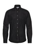 Cotton/Linen Shirt L/S Tops Shirts Linen Shirts Black Lindbergh