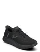 Mens Go Walk Flex Hands Up Low-top Sneakers Black Skechers