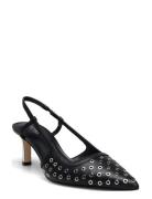 Alora Mid Sling Shoes Sling Backs Heeled Slingbacks Black Michael Kors