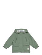 Quilted Hooded Parka Outerwear Jackets & Coats Quilted Jackets Green M...