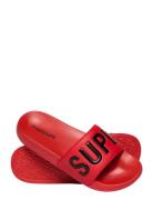 Core Graphic Pool Slide Shoes Summer Shoes Sandals Pool Sliders Red Su...