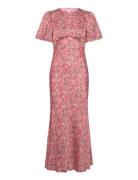 Freja Pouf Sleeve Maxi Dress Designers Maxi Dress Pink Malina