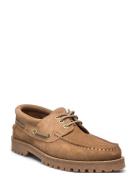 Ollie Boat Shoe - Earth Suede Sejlersko Sko Beige Garment Project