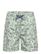 Matmaki Printed Board Shorts. Grs Badeshorts Green MINI A TURE