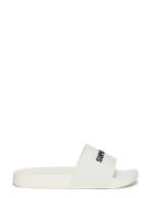 Logo Pool Slide Shoes Summer Shoes Sandals Pool Sliders White Superdry