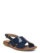 Sandals - Flat - Open Toe - Op Flade Sandaler Navy ANGULUS