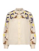 Fengall Shirt Ls Tops Shirts Long-sleeved Beige Lollys Laundry