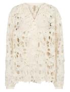 Sc-Paja Tops Blouses Long-sleeved Cream Soyaconcept