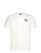 Seaton Mixed Tee Designers T-Kortærmet Skjorte White Morris