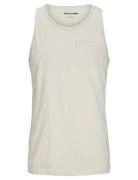Jjjake Tampa Pocket Slub Tanktop Tops T-shirts Sleeveless White Jack &...