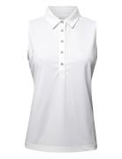 Ladies Performance Top Tops T-shirts & Tops Polos White BACKTEE