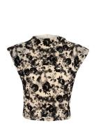 Gzflora Top Tops T-shirts & Tops Short-sleeved Black Gestuz