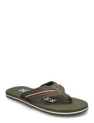 Corporate Hilfiger Beach Sandal Klipklapper Sandaler Green Tommy Hilfi...