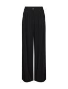 Sc-Paige Bottoms Trousers Wide Leg Black Soyaconcept