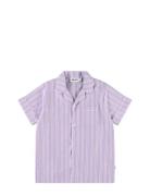 Rara Tops Shirts Short-sleeved Shirts Purple Molo