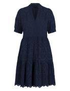 Yasholi Ss Dress S. Noos Kort Kjole Navy YAS