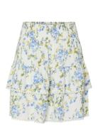 Yastilera Hw Smock Skirt S. Noos Skirts Short Skirts Blue YAS