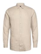 Shirt Tops Shirts Linen Shirts Beige Armani Exchange