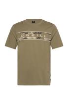 O'neill Front Graphic T-Shirt Sport T-Kortærmet Skjorte Green O'neill