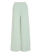 Vistriplo Hw Wide Pants Bottoms Trousers Wide Leg Green Vila