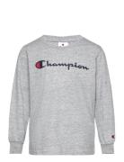 Ls Shirt Sport T-shirts Long-sleeved T-Skjorte Grey Champion