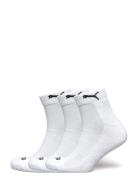 Puma Unisex Cushi D Quarter 3P Sport Sport Clothing Sport Socks White ...