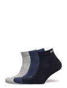 Puma Unisex Quarter Plain 3P Sport Sport Clothing Sport Socks Multi/pa...