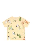 Top Ss Moomin Tops T-Kortærmet Skjorte Yellow Lindex