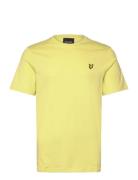 Plain T-Shirt Tops T-Kortærmet Skjorte Yellow Lyle & Scott