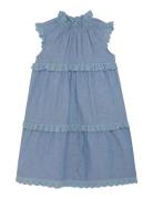 Dress Chambray Dresses & Skirts Dresses Casual Dresses Sleeveless Casu...