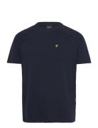Linen Blend Raglan T-Shirt Tops T-Kortærmet Skjorte Navy Lyle & Scott