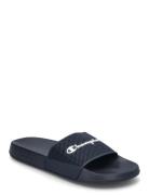 Dtn21 Slide Shoes Summer Shoes Sandals Pool Sliders Navy Champion