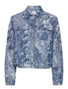 Charlotte Jacquard Denim Jacke Jakke Denimjakke Blue French Connection