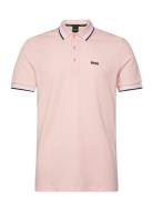 Paddy Sport Polos Short-sleeved Pink BOSS
