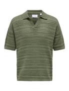 Onsgrayson Ds 5 Chochet Polo Knit Noos Tops Knitwear Short Sleeve Knit...