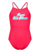 Puma Swim Girls Club House Swimsuit 1P Badedragt Badetøj Red Puma Swim