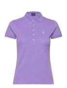 Slim Fit Stretch Polo Shirt Tops T-shirts & Tops Polos Purple Polo Ral...