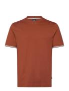 Thompson 04 Tops T-Kortærmet Skjorte Burgundy BOSS