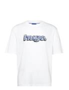 Nugibol Tops T-Kortærmet Skjorte White HUGO BLUE