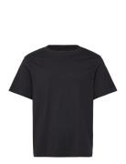 Short Boxy Heavyweight T-Shirt Tops T-Kortærmet Skjorte Black Weekday