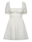 Tjw Cotton Voile Mini Dress Ext Kort Kjole White Tommy Jeans